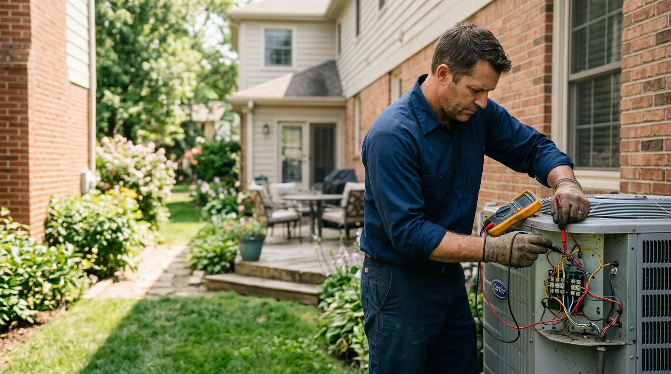 HVAC technician working near Osceola, AR